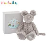 ราคา Moulin Roty ตุ๊กตาหนูสีเทา ตุ๊กตาออร์แกนิค ขนนุ่มมาก ขนาดกลาง สูง 32cm. + กล่องของขวัญ Zaza MR-710038 (6237736647)