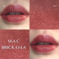 ราคา MAC Amplified Creme Lipstick #Brick-O-La 3g ลิปสติกแมคแท้ ฉลาก King Power/Counterไทย/USA (1000417480)