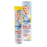 ราคา Mivolis - วิตามินเม็ดฟู่เยอรมัน​ ละลายน้ำZinc + Vitamin C รักษาสิว​ หน้าใส (ของแท้ 100% พร้อมส่ง) (7488742153)