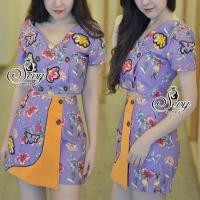 ราคา Sevy two pieces of embroidered glora crop top with shorts sers. (62555650)