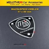 ราคา MAZDASPEED MAZDA SPEED โลโก้โลหะสีดํา lambang EMBLEM 1 ชิ้น (22568948417)