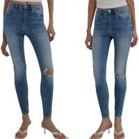 ราคา Stradivarius : Mid Blue High Waist Skinny Jeans (26532569577)