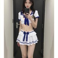 ราคา สาวไซส์ S ไม่สูงพร้อมส่งจากไทย‼️ ชุดนักเรียนคอสเพลย์ ชุดคอสเพลย์นักเรียนเซ็กซี่่ ปกทหารเรือ #282 (41466202818)