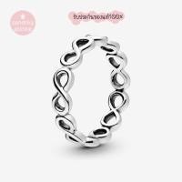 ราคา (ของแท้100%)❣️แถมกล่อง Pandora silver ring แหวนอินฟินิตี้ Simple Infinity Band ผช ใส่ได้ (23162351402)