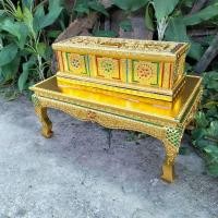 ราคา หีบพระมาลัย กล่องธรรม ชุดโต๊ะกล่องธรรม หีบพระอภิธรรม หีบใส่หนังสือพระธรรม หีบธรรม หีบใส่พระไตรปิฎก (19036372069)