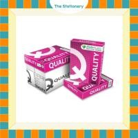 ราคา กระดาษถ่ายเอกสาร กระดาษ A4 Quality Pink 80 gram 5 รีม / 1กล่อง (28442643742)