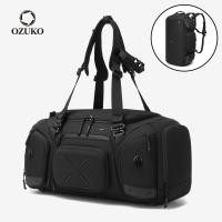 ราคา OZUKO Travel Duffle Bag มัลติฟังก์ชั่นยิมกีฬากระเป๋ากันน้ํากลางแจ้งพร้อมช่องใส่รองเท้า (44703347663)