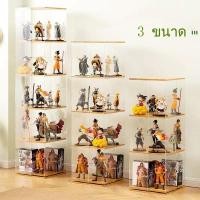 ราคา ตู้โชว์กระจกใสหมุนได้ 360° ตู้โชว์อะคริลิคตู้หนังสือกล่องโชว์โมเดลรLEGAO3-5 ชั้น displaycabinet (57103344797)