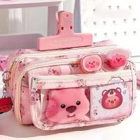 ราคา กล่องดินสอกรณีเครื่องเขียนความงามกรณีดินสอปากกากระเป๋าดินสอความจุขนาดใหญ่กรณีดินสอน่ารักการ์ตูนผ้าใบกรณีดินสอกร (27290450520)