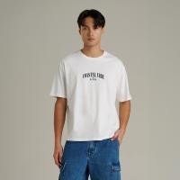 ราคา Mc JEANS (แม็คยีนส์) เสื้อยืดผู้ชาย เสื้อยืดแขนสั้น ทรงโอเวอร์ไซส์ สีขาว (Mc Resort Collection) MTTZB17 (50455552322)