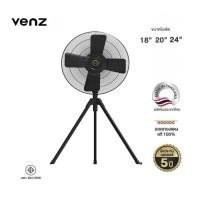 ราคา Venz เวนซ์ พัดลมอุตสาหกรรม พัดลมตั้งพื้น พัดลม 3 ขา Black ขนาด 24 นิ้ว (47901445222)