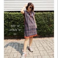 ราคา เดรสกะเหรี่ยงผ้าฝ้าย (1023236211)