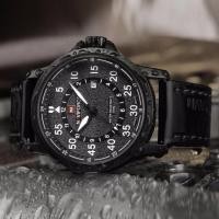 ราคา นาฬิกาข้อมือ naviforce watch แท้ แบรนด์หรู รุ่น NF9076 สายหนัง Quartz กันน้ำ (293600068)