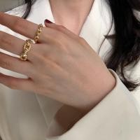 ราคา 925 Sterling Silver-plated Simple Geometric Chain Ring Metal Knuckle Finger Stackable Rings (7956687497)