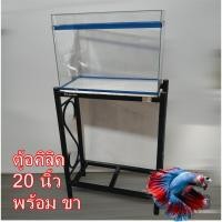 ราคา ตู้ปลามีฝาปิดขอบสี 20 นิ้ว พร้อมขาตั้งตู้ปลา (26107903806)