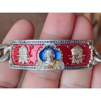 ราคา เลสข้อมือ หลวงพ่อพัฒน์ รุ่นรวยโชคลาภ เนื้ออัลปาก้า ลงยาแดง เลข 118 รับประกันพระแท้ตลอดชีพ (8531223884)