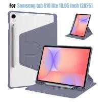 ราคา Funda สําหรับ Samsung Galaxy Tab S10 Lite กรณี 2025 พร้อมผู้ถือปากกา 360 หมุนอะคริลิค Clear Hard แท็บเล็ตสําหรับ Galaxy Tab S10 Lite ฝาครอบ (41068774053)