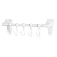 ราคา ราวแขวนประตูพร้อมตะขอแขวนเสื้อผ้าแบบเคลื่อนย้ายได้ไม่มีการเจาะราวแขวนผ้าเช็ดตัวเสื้อ (29384750160)