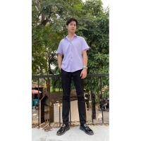 ราคา กางเกงนักศึกษา แสลคชายทรงเดฟ ขาตรง กางเกงใส่ทำงาน ผ้ายืด (23222394344)