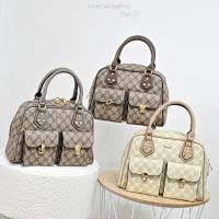 ราคา Chicbag [พร้อมส่งในไทย] กระเป๋าสะพายแบรนด์แท้PimmyG หนังแคนวาสลายโมโนแกรมสวยมาก No.PG-16533 (55753679165)