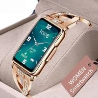 ราคา สุภาพสตรีสมาร์ทนาฬิกาผู้หญิงหรูหราเพชรนาฬิกา Heart Rate Monitor Fitness Tracker Smartwatch สําหรับ Android ios โทรศัพท์ (27694181668)