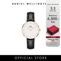 ราคา (ทักแชทรับโค้ด) Daniel Wellington นาฬิกาข้อมือ Petite Sheffield RG White 28มม สีดำ (9189486463)