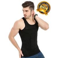 ราคา เสื้อยืดเก็บพุง ( เสื้อกล้ามสีดำ- ขาว S - XXL) กระชับหุ่น เสื้อกล้าม สำหรับผู้ชาย พยุงท้อง เก็บพุง หุ่นดูดี (1183318442)