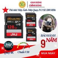 ราคา การ์ดหน่วยความจํา SD 16G 32G 64G 128G JVJ Ultimate Pro Standard V30 U3 Class10 100MB/s ใช้สําหรับกล้องและบันทึกวิดีโอ FullHD รับประกัน: 9 ปี (40763508943)