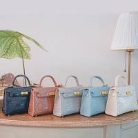 ราคา กระเป๋าหนังวัวแท้ H KL Croco 20 cm (19332124123)