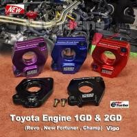 ราคา ฝาครอบที่วัดน้ำมันเครื่อง อลูมิเนียม งานCNC ตรงรุ่น โตโยต้า TOYOTA ครอบก้านวัดน้ำมันเครื่อง (28141001816)