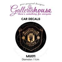 ราคา MU011 Manchester United Car Decal Black Gold Design Man U Soccer Football Clubs หน้าต่างกลม (25243981064)