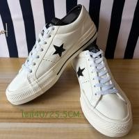 ราคา Converse วันดาวหนัง สีขาวมือสองไซส์40/25.5CM. (48655977065)