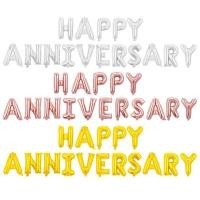 ราคา ลูกโป่ง ฟอยล์ HAPPY ANNIVERSARY 16นิ้ว วันครบรอบ สำหรับงานเซอร์ไพรส์วันครบรอบต่างๆ ครบรอบแต่งงาน (24051675058)