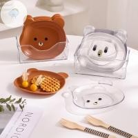 ราคา สอง หมีน้อยจานอาหารค่ําการ์ตูนรูปร่างหมีคายกระดูกจานสก์ท็อปถังขยะถาดขนมขบเคี้ยวอาหารสารตกค้างผลไม้จานบนโต๊ะอาหารในครัว ไทย (29666610210)