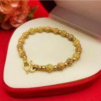 ราคา สร้อยข้อมืองานดิบทองเหลืองเม็ดสุโขทัยคั่นเม็ดกลม ความยาว 7 นิ้ว ทองเหลืองโบราณ งานดิบไม่ได้ชุบ พร้อมส่ง (28611335344)