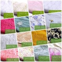 ราคา เศษผ้า 10-89 ซม. ผ้าสำหรับงานฝีมือ แพทช์ ลูกไม้ญี่ปุ่น ผัาปักลูกไม้ ต่อผ้า ลายดอก scrap patchwork fabric (29083465322)