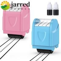 ราคา JARRED Dashed แสตมป์เส้นเขียนด้วยลายมือ,พลาสติกที่มีประสิทธิภาพ Line Rolling Roller, 7 สี Rreusable หมึกแบบพกพาเพิ่มการออกแบบ Self Inking แสตมป์ครู (42928873566)
