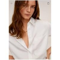 ราคา Original เสื้อเชิ้ตกระเป๋า Mango Satin (19283746563)