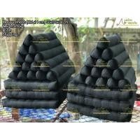 ราคา ✨ หมอนสามเหลี่ยมติดเบาะ The Best Black ขนาด55x175x36cm (27926330747)
