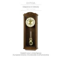 ราคา DIPOA Elegance in Melody (WP107DB) นาฬิกาแขวนตู้ไม้ วินเทจ (22618930102)