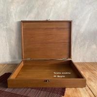 ราคา กล่องไม้เก็บของ หีบไม้สักเก่า (9452589575)