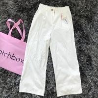 ราคา Cotton Barbie by Chamniii กางเกงขายาวสีขาว (1740588835)