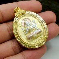 ราคา เหรียญพระศิวะ แม่อุมา วัดศรีอุมาเทวี เนื้อทองสามกษัตริย์ เลี่ยมทองไมครอนกันน้ำ"พระบ้านรวมๆสวยๆวัดใจ" (44270750479)