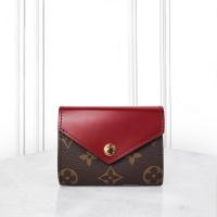 ราคา สินค้าแท้มือสอง LOUIS VUITTON กระเป๋าสตางค์สีแดง กระเป๋าสตางค์พับสามทบสำหรับผู้หญิง M62932 (43150396768)