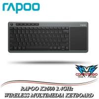 ราคา Rapoo K2600 คีย์บอร์ดมัลติมีเดียไร้สาย 2.4GHz ดั้งเดิม (29865172012)