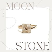 ราคา แหวนเงินแท้ 925 แหวนฝังพลอยมุกดาหาร หรือมูนสโตน (Moonstone) (16018414994)