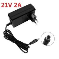 ราคา 21V ที่ชาร์จแบตเตอรี่ลิเธียม 2A สำหรับสว่านไฟฟ้า Makita 18V เครื่องขัดเงา เครื่องตัดหญ้า อะแดปเตอร์ไ (54251252352)