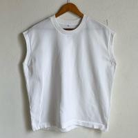 ราคา เสื้อไหมพรมแขนกุด สีขาว แบรนด์ Muji แท้ Size XL (26516172897)