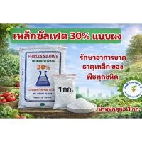ราคา เหล็กซัลเฟต เฟอรัสซัลเฟต Ferous Sulfate แบบผง และ เกล็ด แก้ใบเหลือง บรรจุ 1 กิโลกรัม (14695521961)