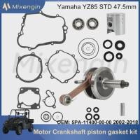 ราคา Hot selling Crankshaft piston gasket Rebuild Overhaul Kit For Yamaha YZ85 02-18 YZ125PSK 02-03 5PA- (48554599515)